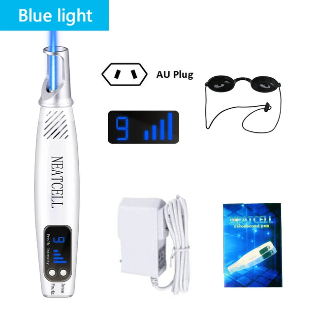 Picosecond Laser Pen Freckle Tattoo Removal Dark Spot Remover Blue & Red Light Machine Portable Scar Mole Remover Beauty Care