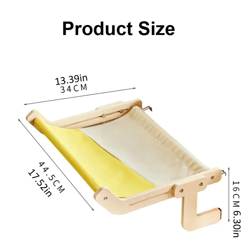 Pet Cat Hammock Kitty Bed Detachable Easy To Clean Suitable for Small Cats/dogs Bedhead Balcony Window Frame Cat Nest