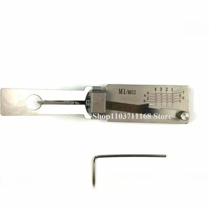 LISHI M1/MS2 2 in 1 Lock Pick and Decoration Tool for Locksmith Quick Open Master Lock for American Door Lock Professional Tool