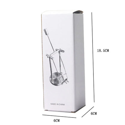 Steel Balance Physics Toy Kinetic Art Desktop Perpetual Motion Science Decor Gifts Fun Office Desk Toys And Gadgets For Adults