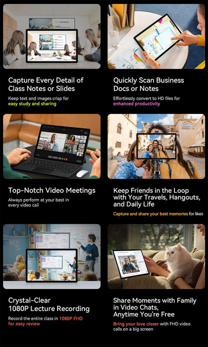Blackview MEGA 8 Tablet - 13" FHD+ 90Hz Display Android 15 11000mAh 50MP Camera 4G Pad PC