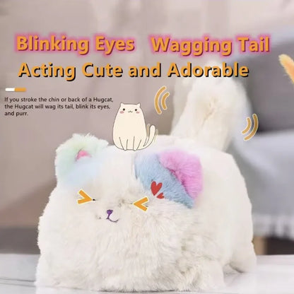 Simulation Interactive Huggy Cat Dogs Realistic Electric Plush Speak Electronic Accompanied Pet Doll Toy Kids Birthday Gifts