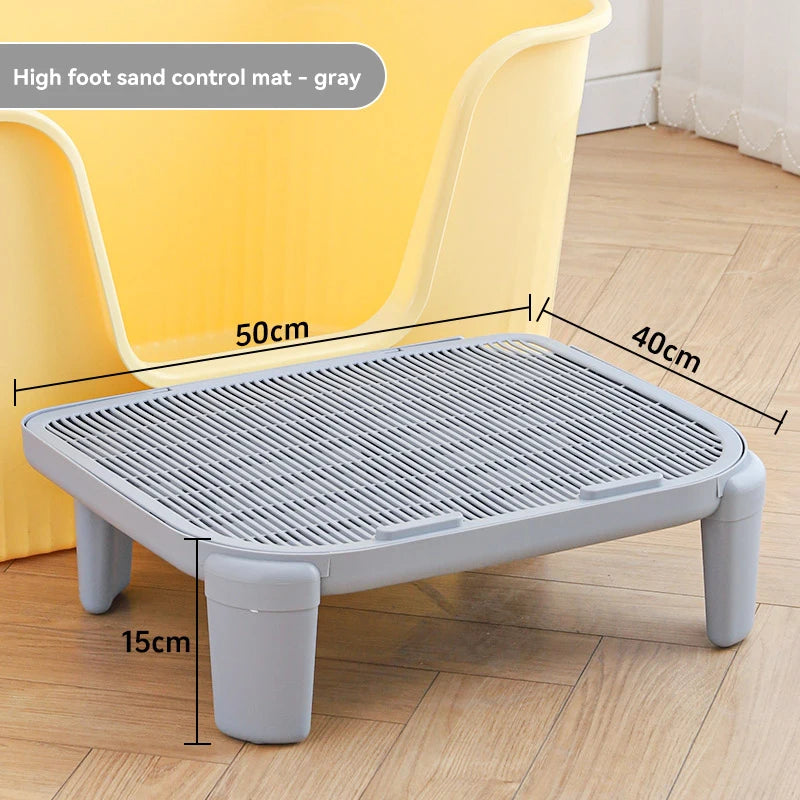 HOOPET Cats Litter Mat Anti-splashing Double Layer Pet Cat Litter Box Pet Washable Pads For Cats Durable Cleaning Mat Supplies