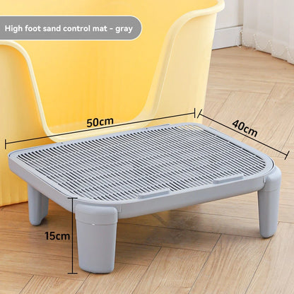 HOOPET Cats Litter Mat Anti-splashing Double Layer Pet Cat Litter Box Pet Washable Pads For Cats Durable Cleaning Mat Supplies