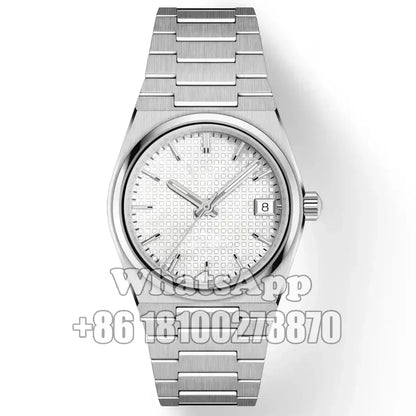 Men Women Automatic Mechanical Watches Steel Classic Business Leisure Simple Wristwathch Top Quality Luxury Pxx 40mm 35mm