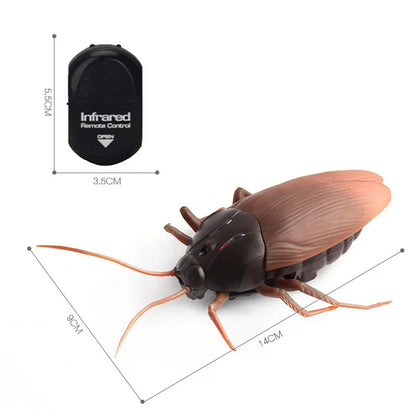 Trick Electric Cockroach Pet: RC Simulation Spider, Robotic Remote Ant Toy, Halloween Xmas Mini Gift, Adult Prank Insect