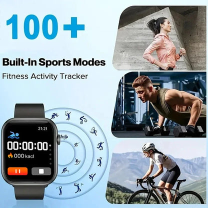 2025 Smartwatch - 1.73" Screen Bluetooth Call Blood Oxygen Monitor