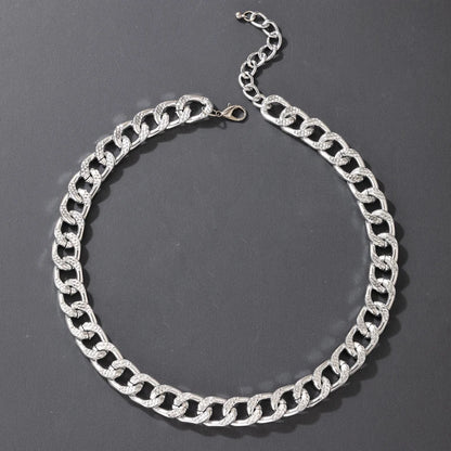 Tocona Punk Gold Color Chain Choker Necklace Trendy Hollow Geometric Alloy Metal Sweater Party Bohemain Jewelry for Women 17073