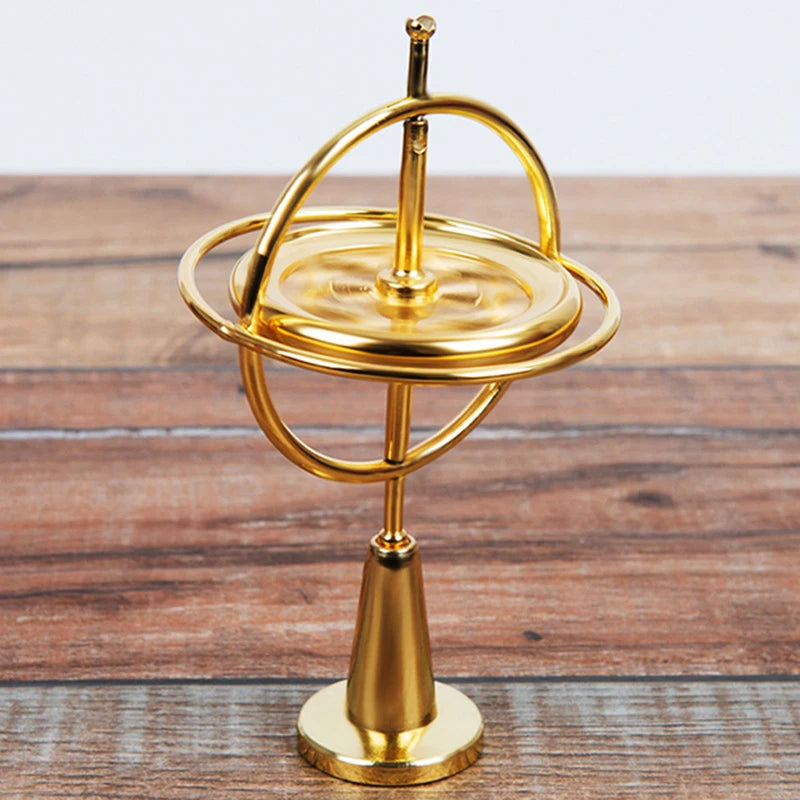 Metal Self-balancing Gyroscope Anti-gravity Decompression Educational Toy Six Generations Colorful Finger Gyroscope Gift For