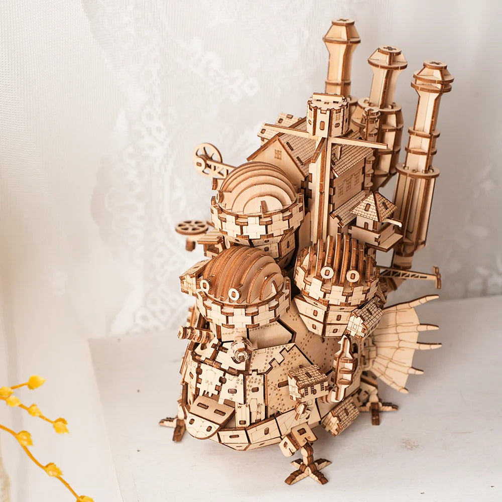 "Creative Castle Theme 3D Wooden Puzzle Wood Model Kit diy toy Home Decoration Challenging Best Gift For Kids Adult "