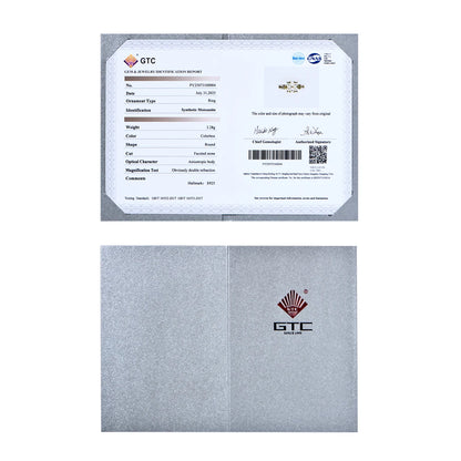 ATTAGEMS Classical  0.2ct Moissanite Ring For Women Flower Cluster Design D VVS1 925 Sterling Silver Wedding Rings Fine Jewelry