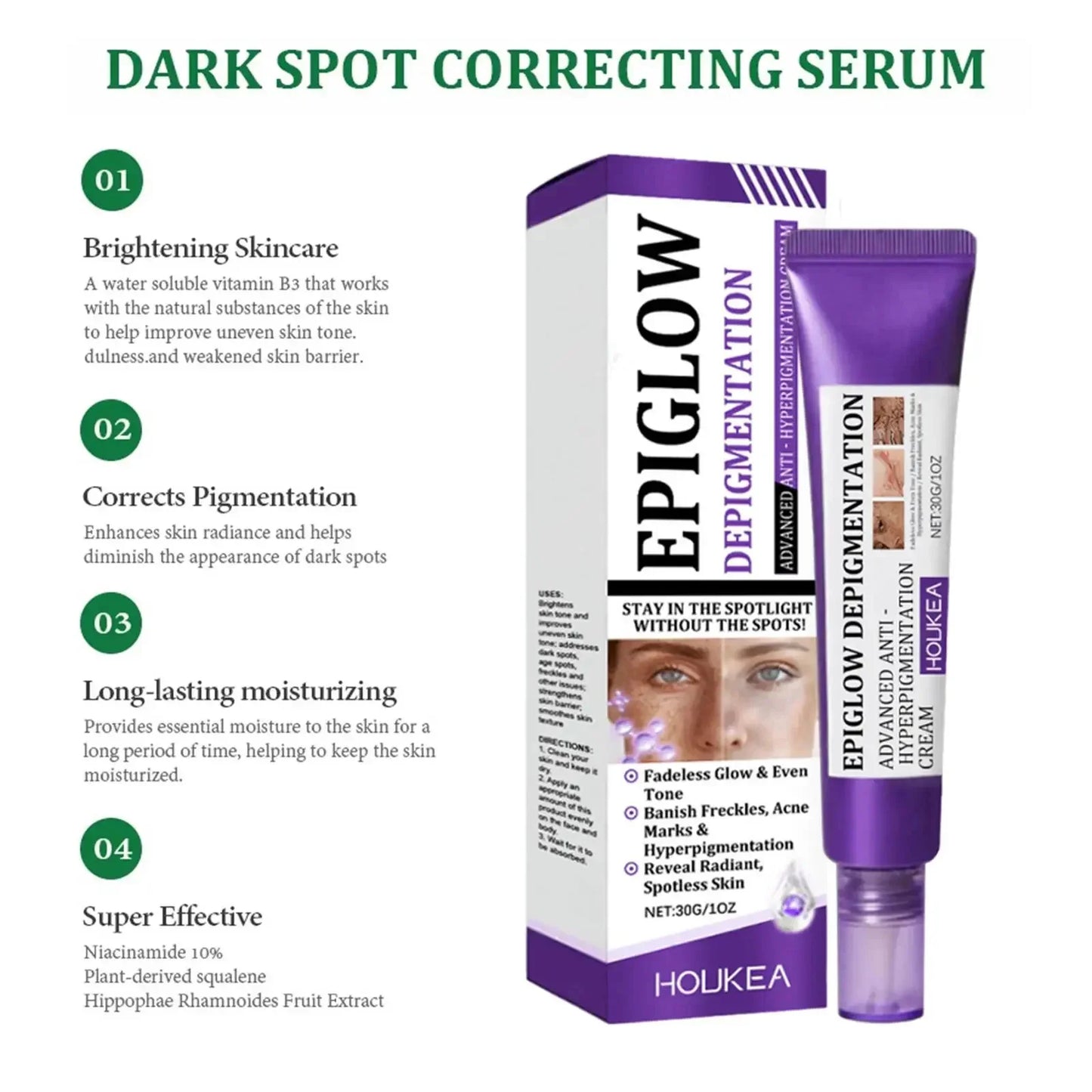 Retinol Whitening Freckle Cream Melasma Dark Spots Pigmentation Removal Fade Stain Melanin Fast Repair Brighten Korean Skin Care