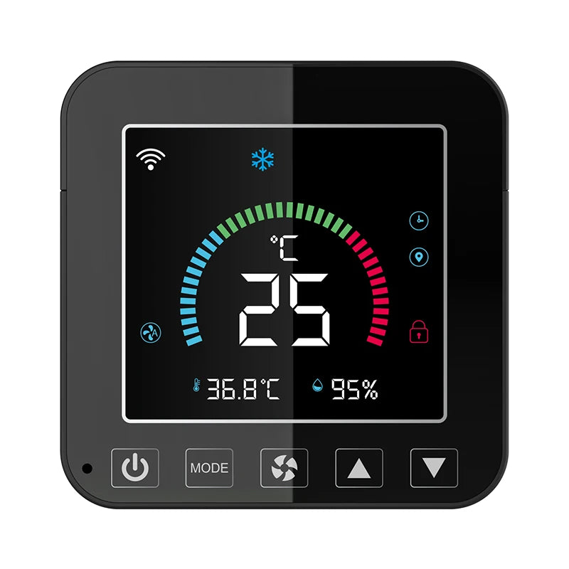 Tuya WiFi Smart Air Conditioner LCD Touch Screen USB Temperature Humidity Controller IR Remote Controll for Google Home Alexa