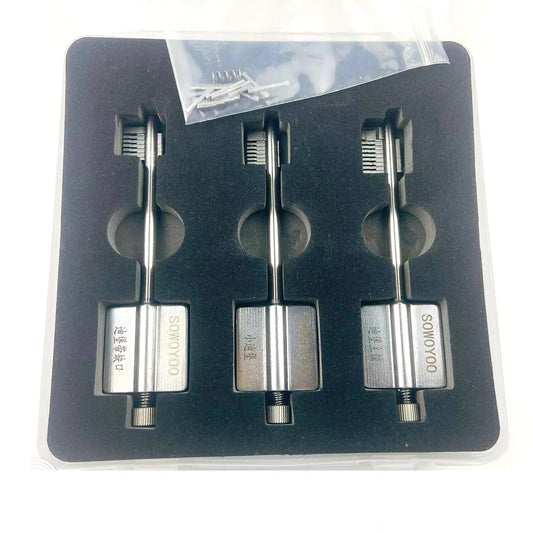 SOWOYOO 3PCS Professional Locksmith Tools for AK8 BK7 CK6,Variety Flagpole Blade Tool