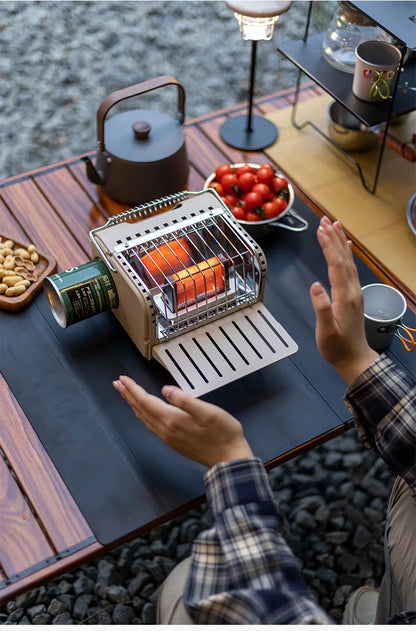 Outdoor Mini Heating Stove Camping Gas Stove Fishing Camping Heater Outdoor Portable Car 2024 Winter Camping Outdoor Supplies