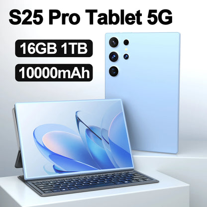 Brand New S25 Pro Tablet 10.1 inch Android 14 Snapdragon 8gen2 Global 16GB+1024GB 10000mah 5G Dual SIM WIFI HD Full Screen