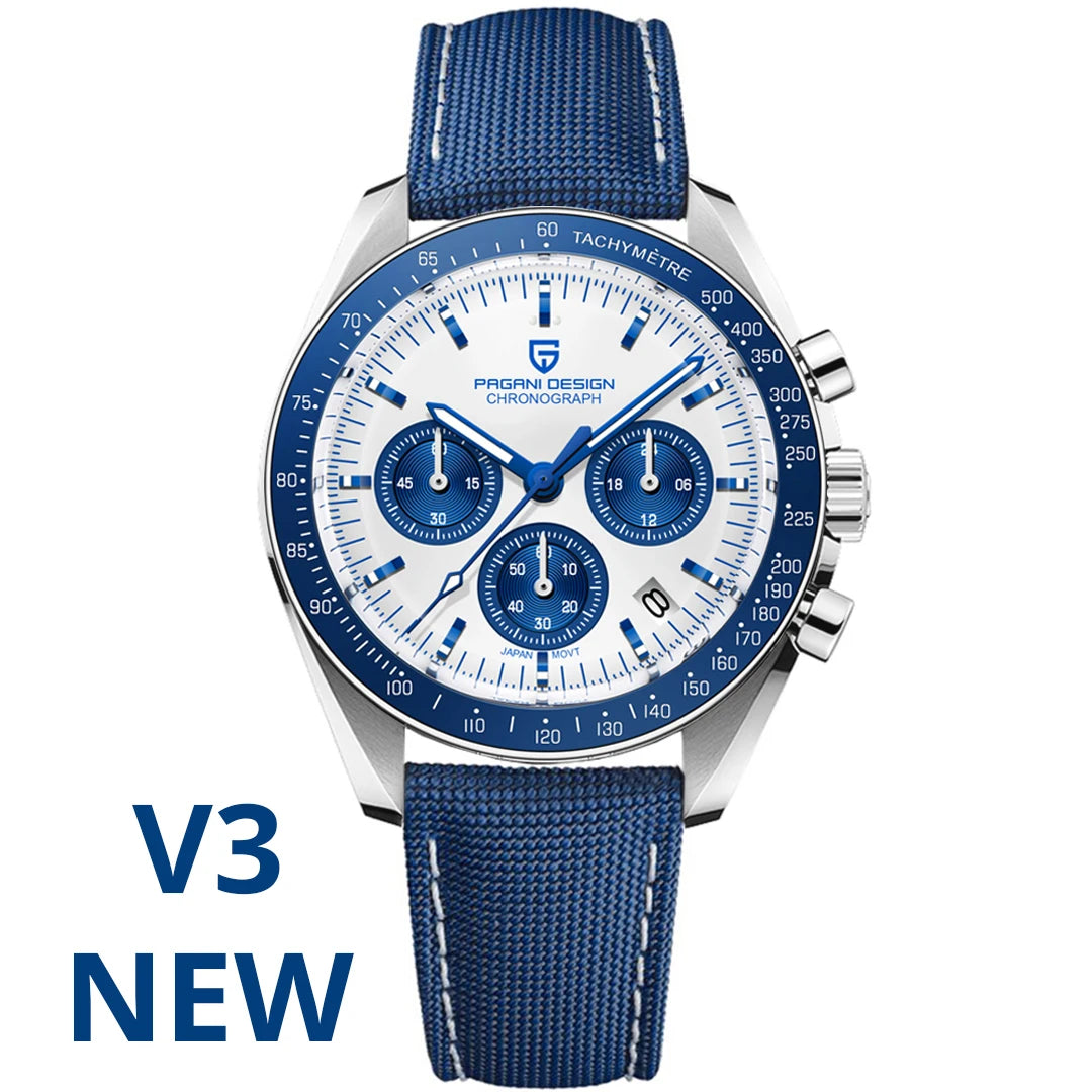 PAGANI DESIGN 2025 New Tribute to CK2998 Moon Watch Men Luxury Quartz Watches For Men AR Sapphire crystal Sport Chronograph Man