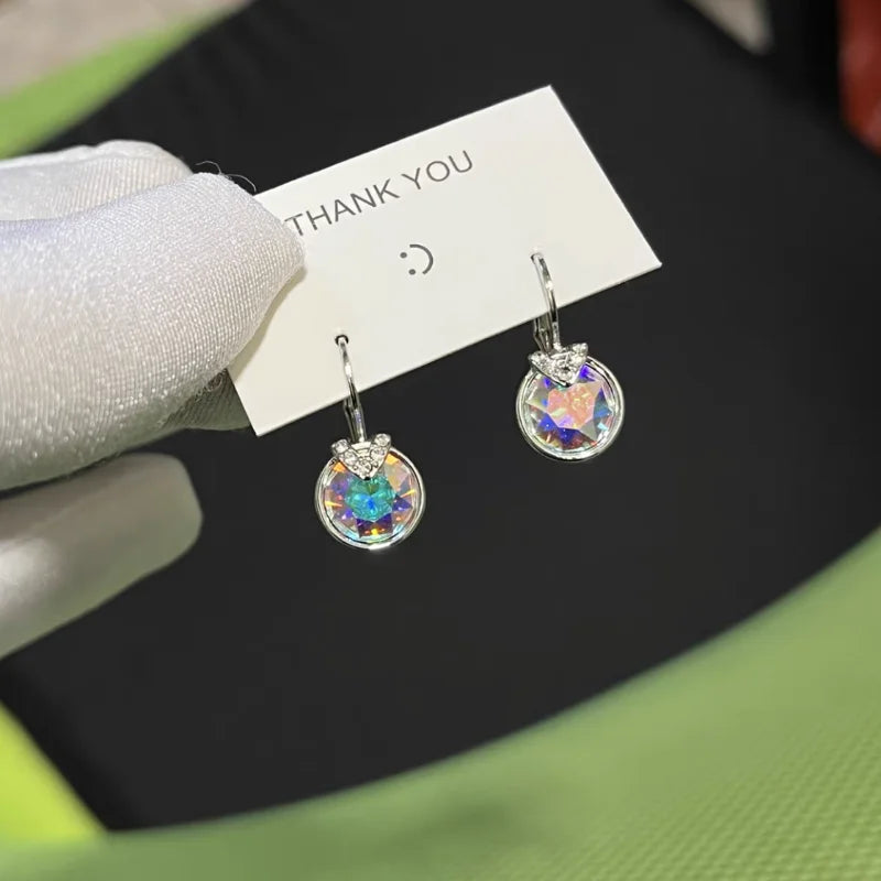 Fashion Small Bella Boucle D'oreille Femme made with Crystal from Austria for Women Wedding Party Jewelery Accessory Bijoux Gift