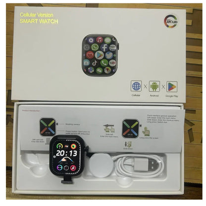 VP29 Smartwatch with rotating camera 2.29-inch AMOLED screen 490x580 Global Edition supports SIM WiFi GPS video calling