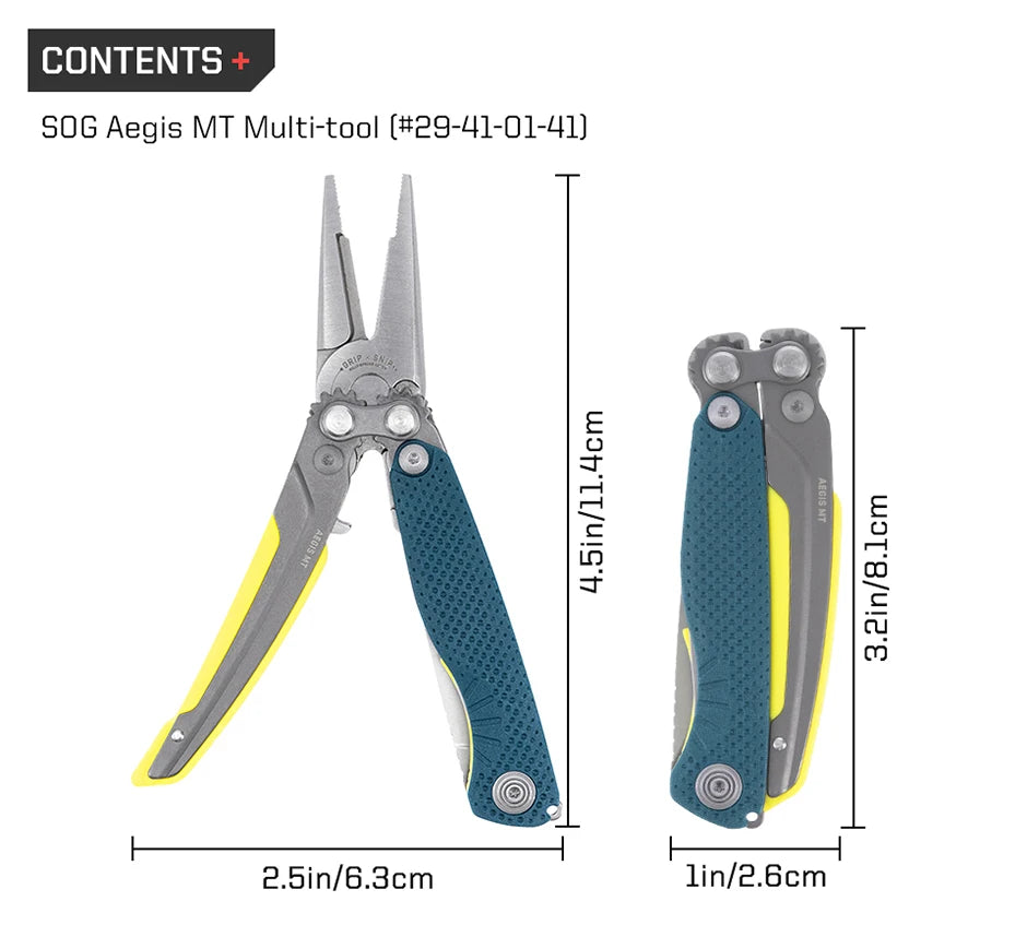 SOG 5 In 1 Mini Compact Multitool Pliers Lightweight EDC Pocket Knife Hunting Fishing Camping Supplies Micro Tools equipment