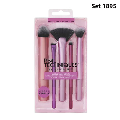 Real Techniques makeup brushes set for cosmetic foundation powder blush eyeshadow kabuki blending make up brush beauty tool 1415