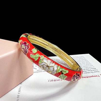 Chinese Women's Hand Bracelet Enamel