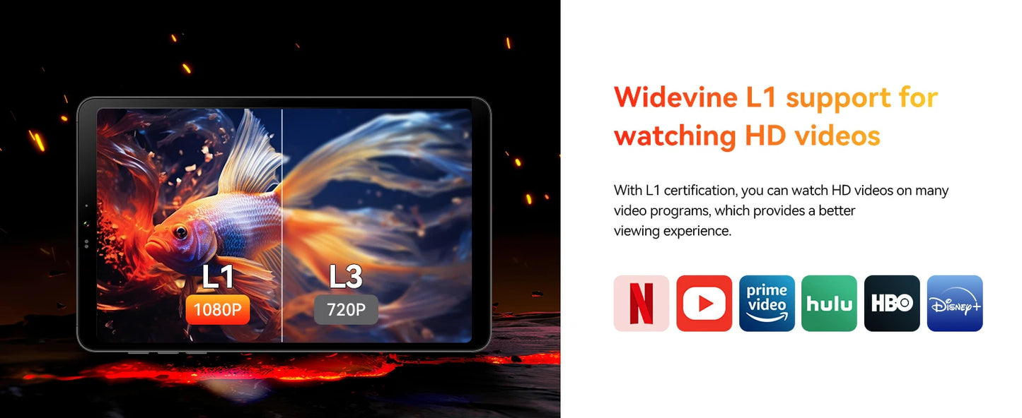 BNCF BPad Mini 8.4" 2K IPS Tablet - Android14 8GB RAM Snapdragon SMD685 6050mAh 4G LTE Widevine L1