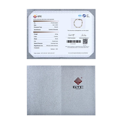 ATTAGEMS 2025New Full Moissanite Cuba Chain for ManWomen 925 Sterling Silver 18kGold Plated Classic Tennis Bracelet Fine Jewelry