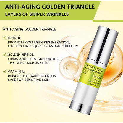 Korean Retinol Shot Eye Tightening Moisturizing Booster Cream,Facial Moisturizing Serum,,Reduce Wrinkles & Fine Lines,Anti-Aging