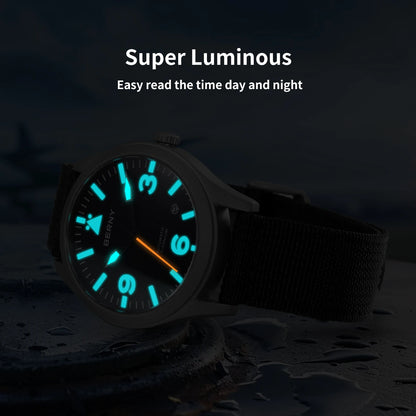 BERNY Pilot Titanium Automatic Watch for Men Sapphire AR Coated 10Bar Supper Luminous Men Wristwatch Sports Aviation Men Watches