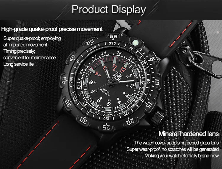 Addies Military Watch Special Forces Outdoor Sports Luminous Classic SEAL Army Wristwatch Man Quartz Watches For Men Waterproof