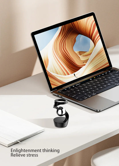 Adult Desktop Stress Relief Toy Aluminum Alloy Decompression Hypnosis Rotary Gyro Fingertip Kinetic levitating Spinner Gift