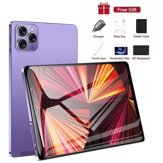 2025 New Tab 14 Tablet Android 12 8 Inch HD 16GB+1TB 8800mAh 5G Dual SIM Bluetooth WiFi GPS Google Play Tables PC Mi Tab