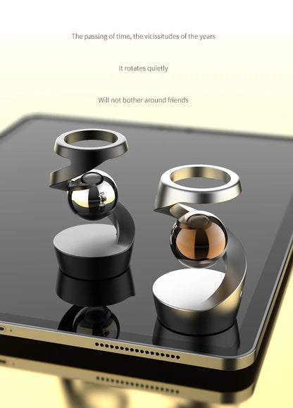 Adult Desktop Stress Relief Toy Aluminum Alloy Decompression Hypnosis Rotary Gyro Fingertip Kinetic levitating Spinner Gift