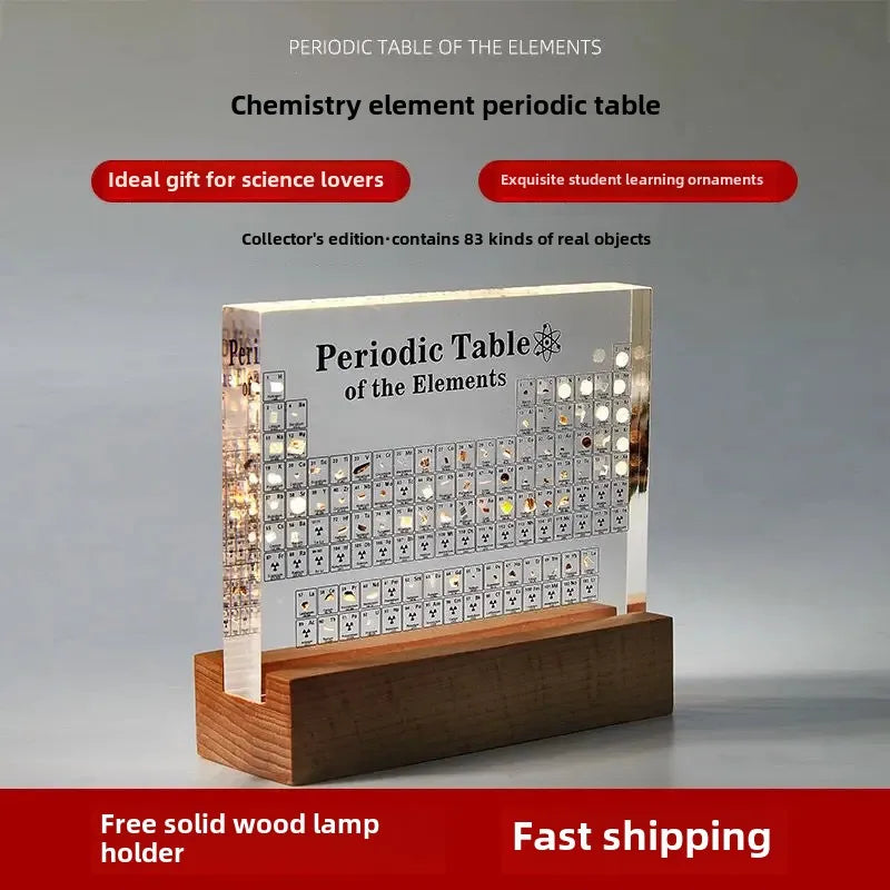 Elements Period Table Embedded Samples Graduation Gifts Exhibition Acrylic Desktop Ornaments Small Decorative Pieces