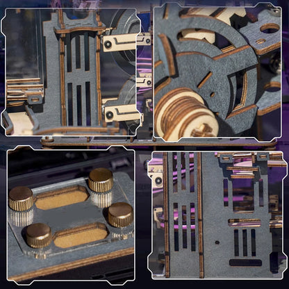 3d Wooden Puzzle Marble Runs Mechanical Puzzles Self Assembly Toy STEAM Educational Toys Model Building Kits for Kids Adult Gift