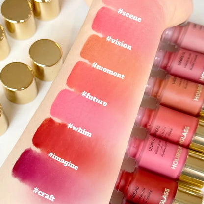 Hourglass New UNREAL Liquid Texture Powder Blusher Full Clear Color Cheek Fluidity Easy Push Away Create Natural Skin Portable