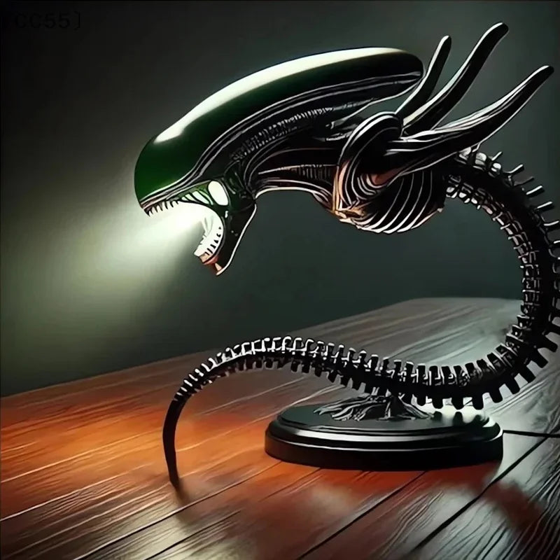 〔CC55〕Unique Alien Creature Lamp Stand, Bedroom Home Decorative Lamps, Resin Decoration Items Ornaments, Two Styles Optional,1pc