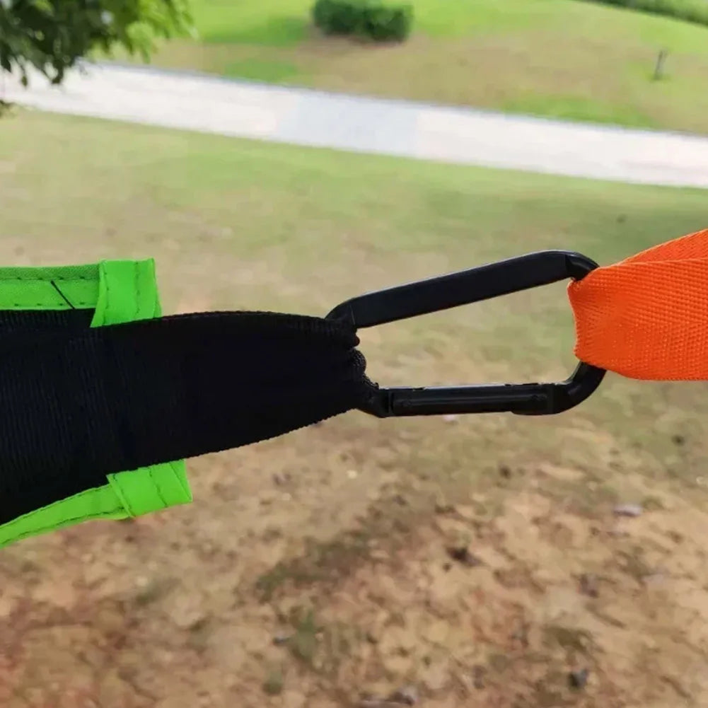 3-4 Person Anti-Rollover Hammock Swing Outdoor Camping Portable Triangle Hammock High Strength Canvas Hanging Bed for Hiking