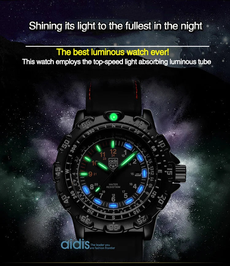 Addies Military Watch Special Forces Outdoor Sports Luminous Classic SEAL Army Wristwatch Man Quartz Watches For Men Waterproof