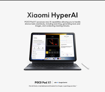 POCO PAD X1 Global Version 8GB 512GB Tablet 11.2" 3.2K 144Hz Eye-care Display Snapdragon 7+ Gen 3 WIFI 6E 8850mAh Pad PC