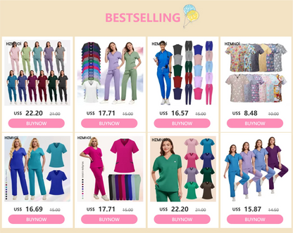 Nurse's Dress Separate Set Women's Oral Dental Surgery Cosmetic Plastic Surgery Hospital Doctor's Uniform Nurse Uniform