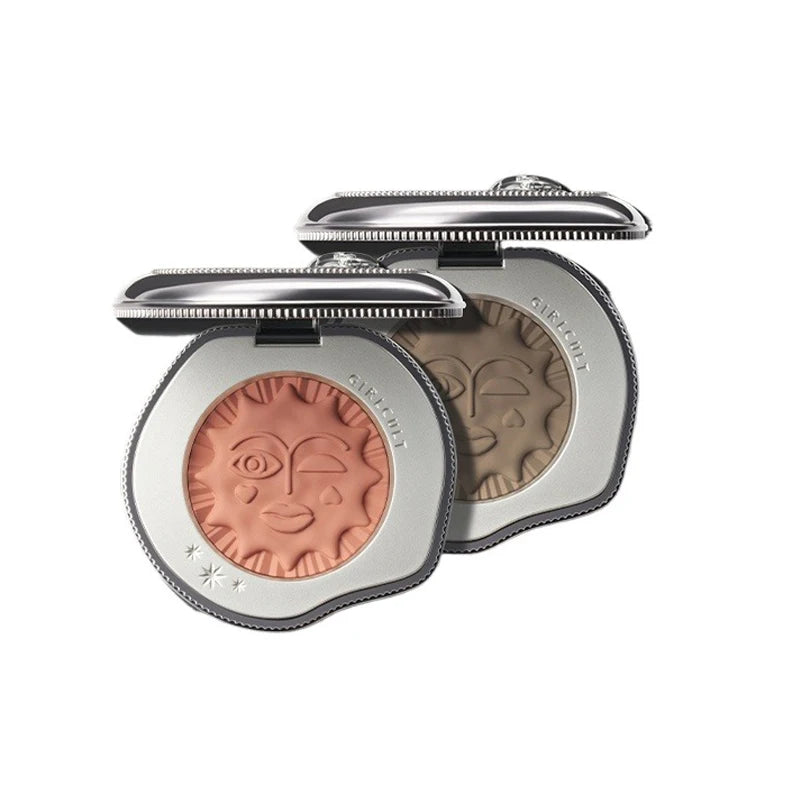 Girlcult Cute Makeup Korean Blush Contour And Highlighter Palette Matte Lasting Blusher Cream,Lightweight & Smooth Finish