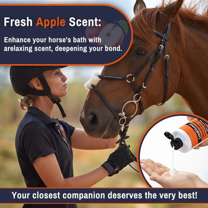 Mane And Tail Shampoo 500ml Deep Nourishing Mane And Horse Cleanser Conditioner Supplies Shower Detangler Gel Grooming Coat W8K3