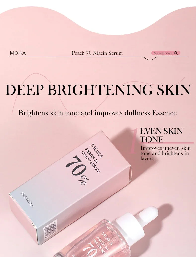 Niacinamide Serum Dark Spot Correcting Moisturizing Brightening Cleaning Pores Fade Fine Lines Makeup Remover Korean Skin Care