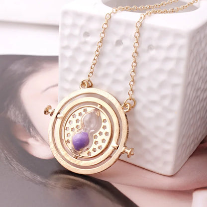 FIMAODZ Fashion Vintage Movie Jewelry Accessories Time Turner Hourglass Necklace Granger For Women Lady Girl Wholesale
