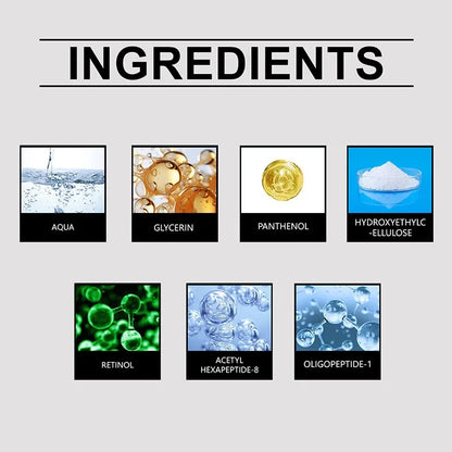 Retinol Wrinkle Remover Cream Shot Tightening Firming Fine Line Enhancer Moisturizing Pore Shrinking Repair Serum Skin Care Set