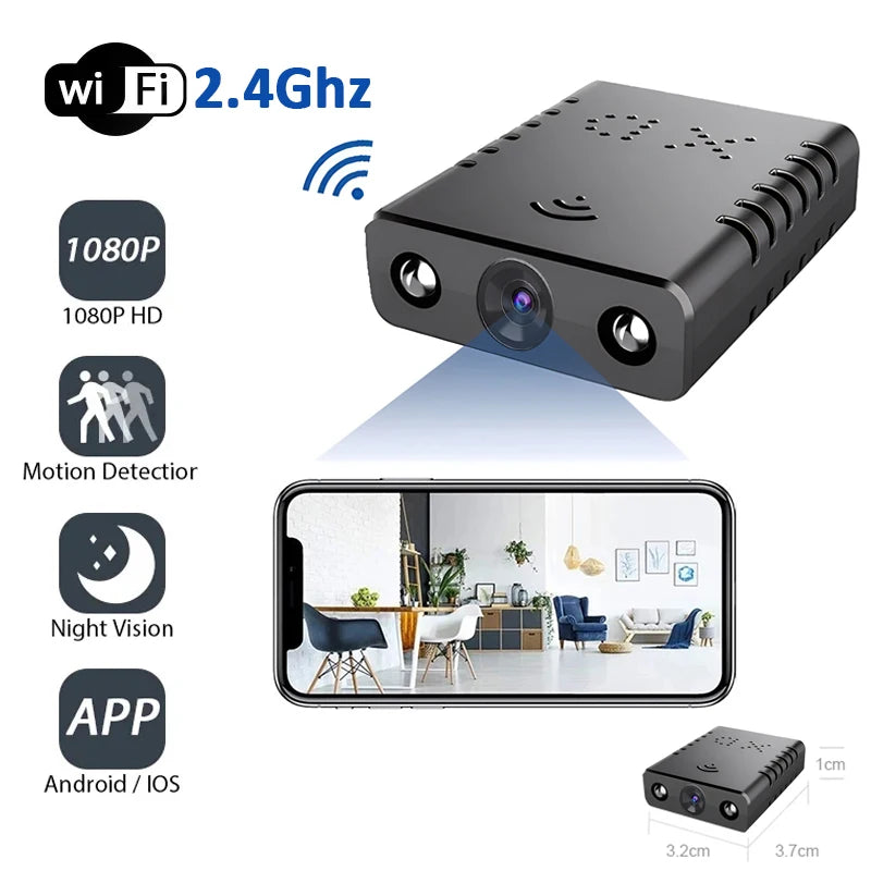 1080P XD Mini Camera WiFi Wireless Monitoring Security Protection Remote Monitor Camcorders Video Surveillance Smart Home