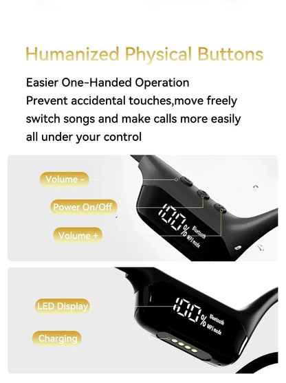 Xiaomi Mijia Bone Conduction Earphones IPX8 Waterproof Headset for Swimming Bluetooth 5.4 Wireless Sport Headphones MP3 32G RAM