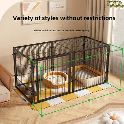 Pet Fence,Dog Cat,Indoor Small Dog,Prison Break Prevention,Dog Nest,Dogs Cage,Home Use,Extra Large,Thickened, Reinforced Cage